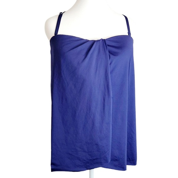 Other - NWT Tempt Me Blue/White Tank Bikini Swimsuit Womens Size Large